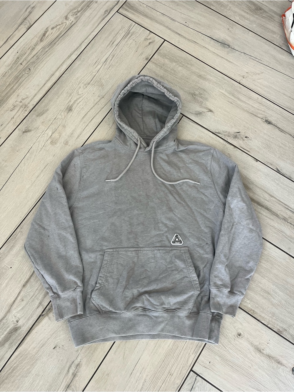 Palace Y2K Skate Gray Hoodie Size Large
